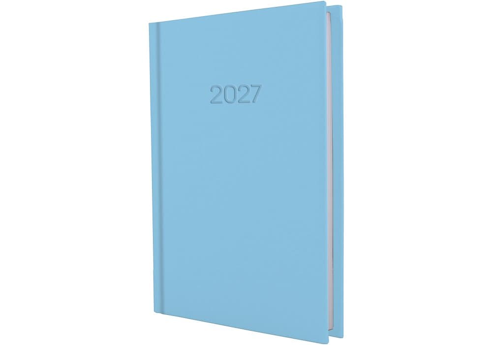 Ежедневник A5 Economix датированный 2025 Satin голубой E21612-11  