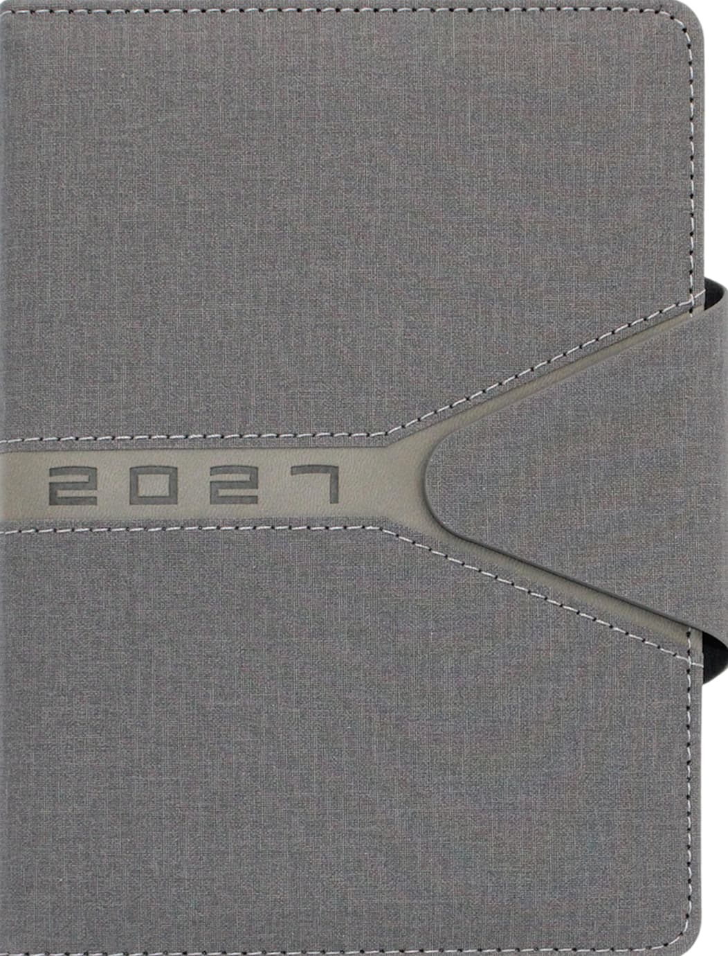 Щоден. А5 "Buromax" дат2027 Navigator сірий №BM.2124-09(20)