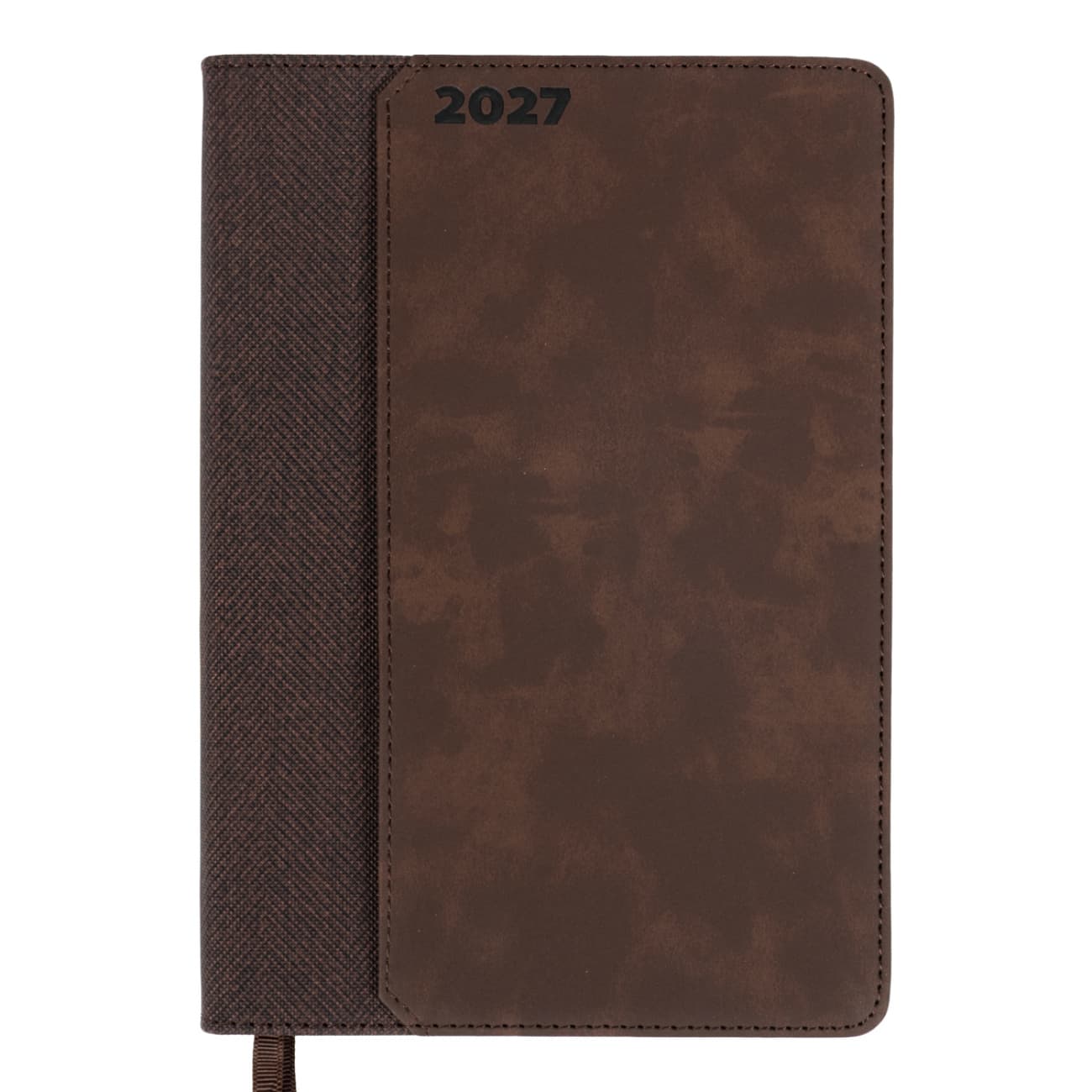 Щоден. А5 "Leo Planner" дат2027 184арк. Nebraska тв. обкл.,коричневий №252767