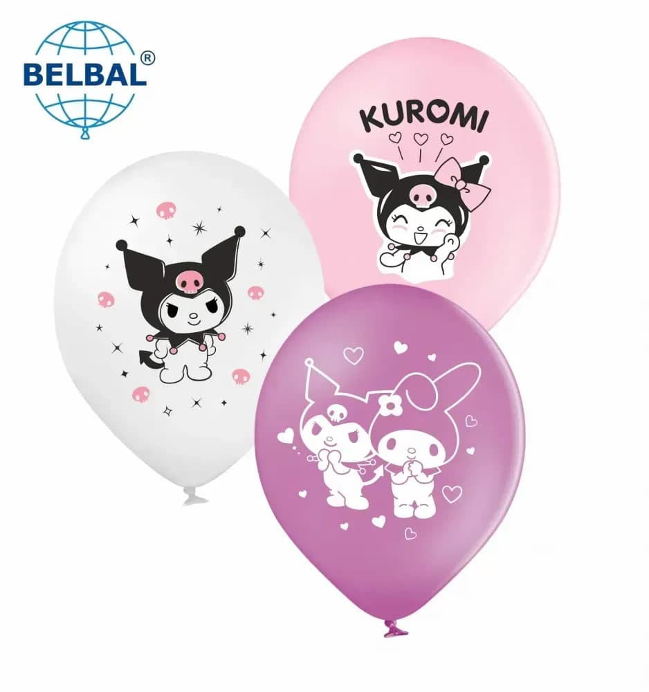 Кулька повітр. латексна 12"/30см "Куромі" мікс /BelBal/(25)