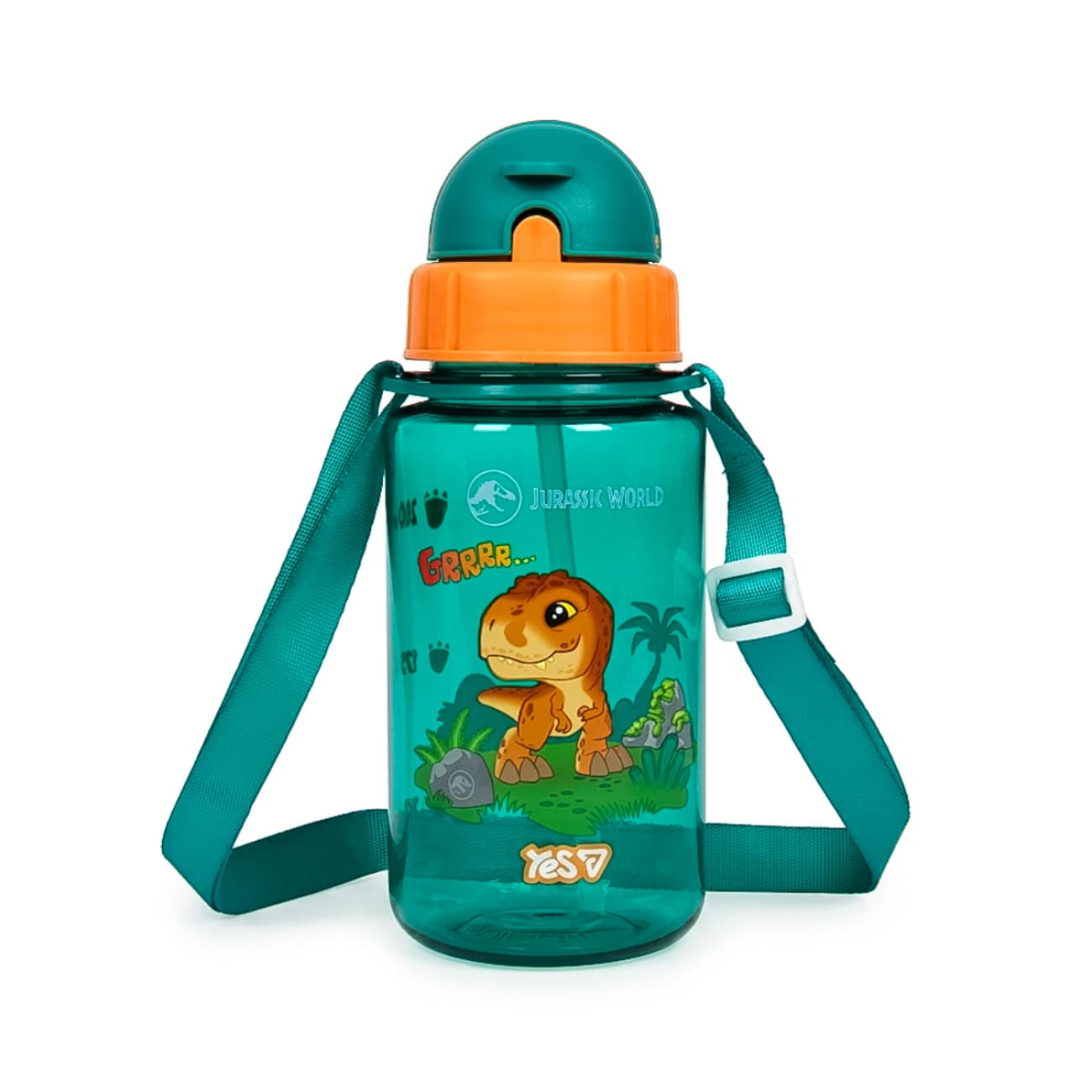 Пляшка для води пласт. "Yes" Jurassic World.Kids 360мл зелений №708909(24)