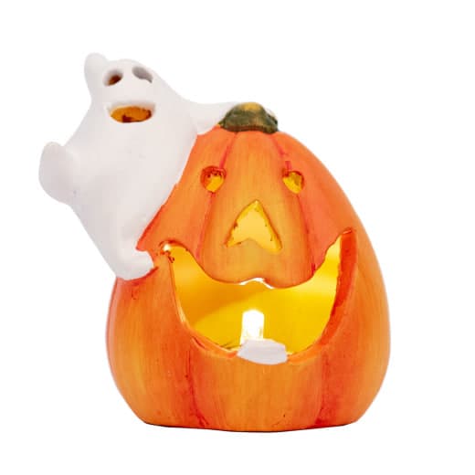 Статуетка "Yes! Fun" Хелловін "Pumpkin and ghost" 8см LED №974190(6)