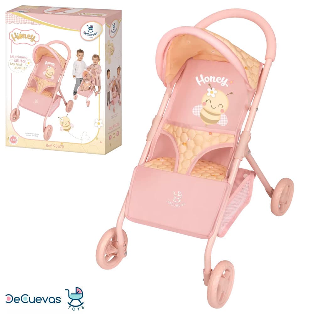Коляска для ляльок метал. 34х50х55см,ручки EVA,кошик,в кор-ці,38х30,5х10,5см №90570(6)