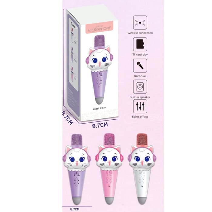 Мікрофон 21см,USB,Bluetooth,в кор-ці,8,5х22х8см №W-010(12)