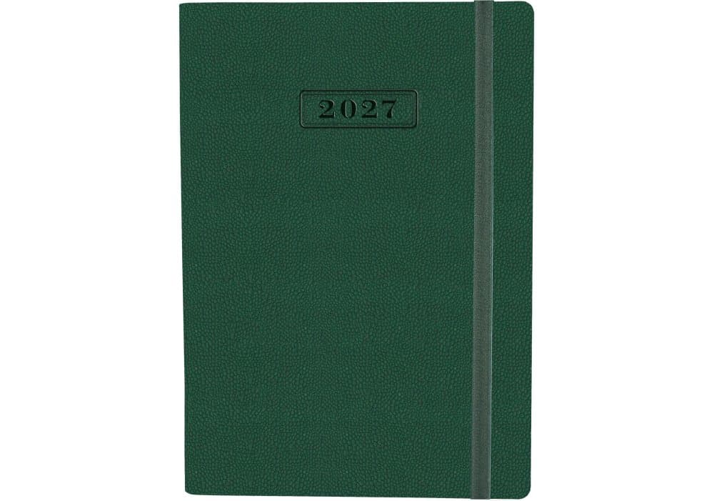 Щоденник А5 Optima датований 2027 Namib на резинці,зелений O25205-04