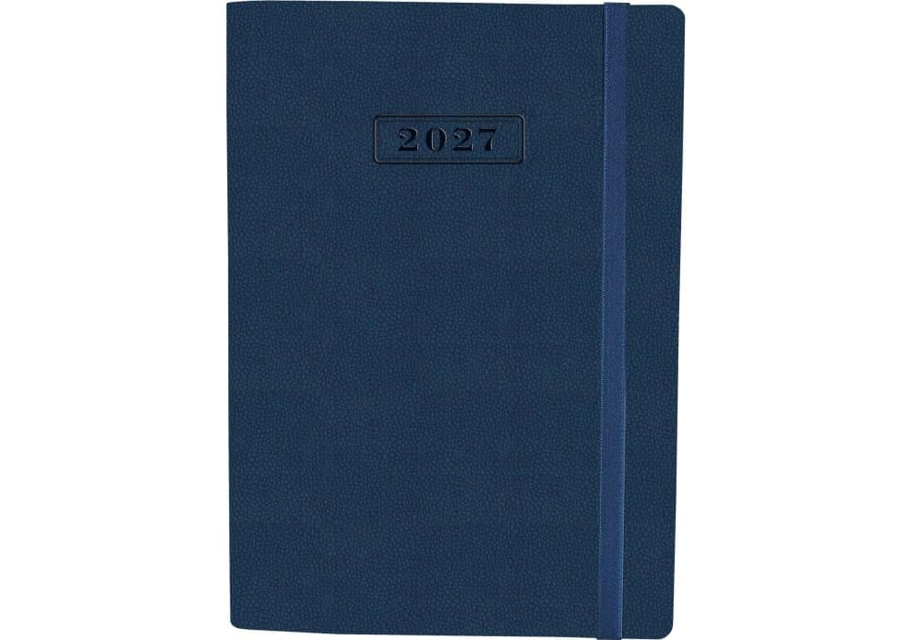 Щоденник А5 Optima датований 2027 Namib на резинці,темно синій O25205-24