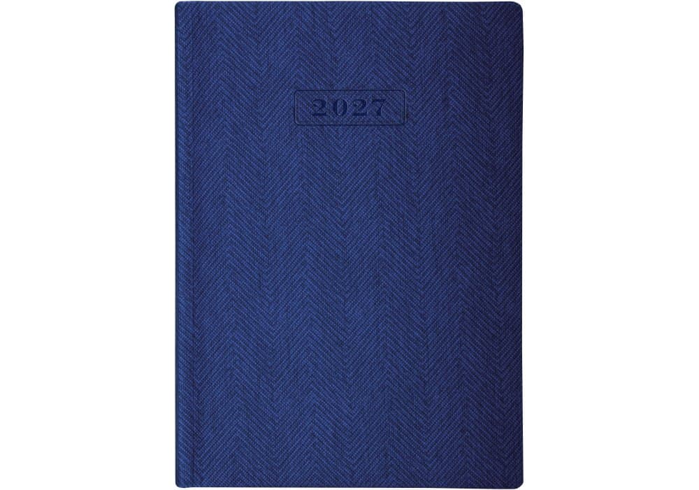 Щоденник А5 Optima датований 2025 Tweed синій O26126-02