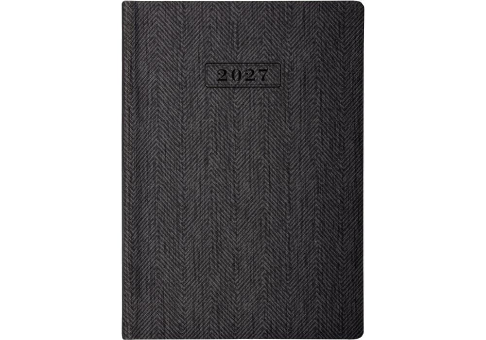Щоденник А5 Optima датований 2025 Tweed сірий O26126-10