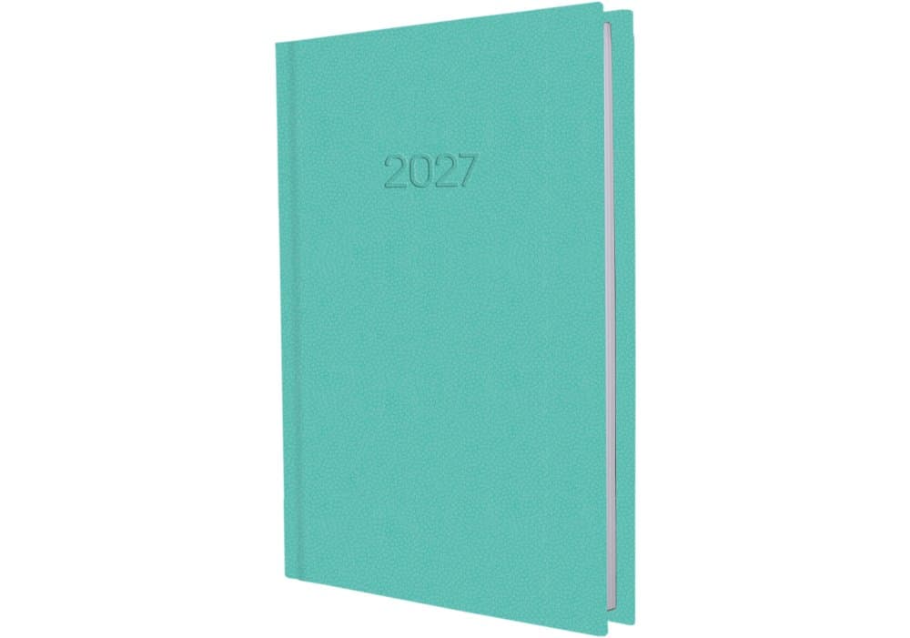 Щоденник A5 Economix датований 2027 Confetti бірюзовий E21613-21