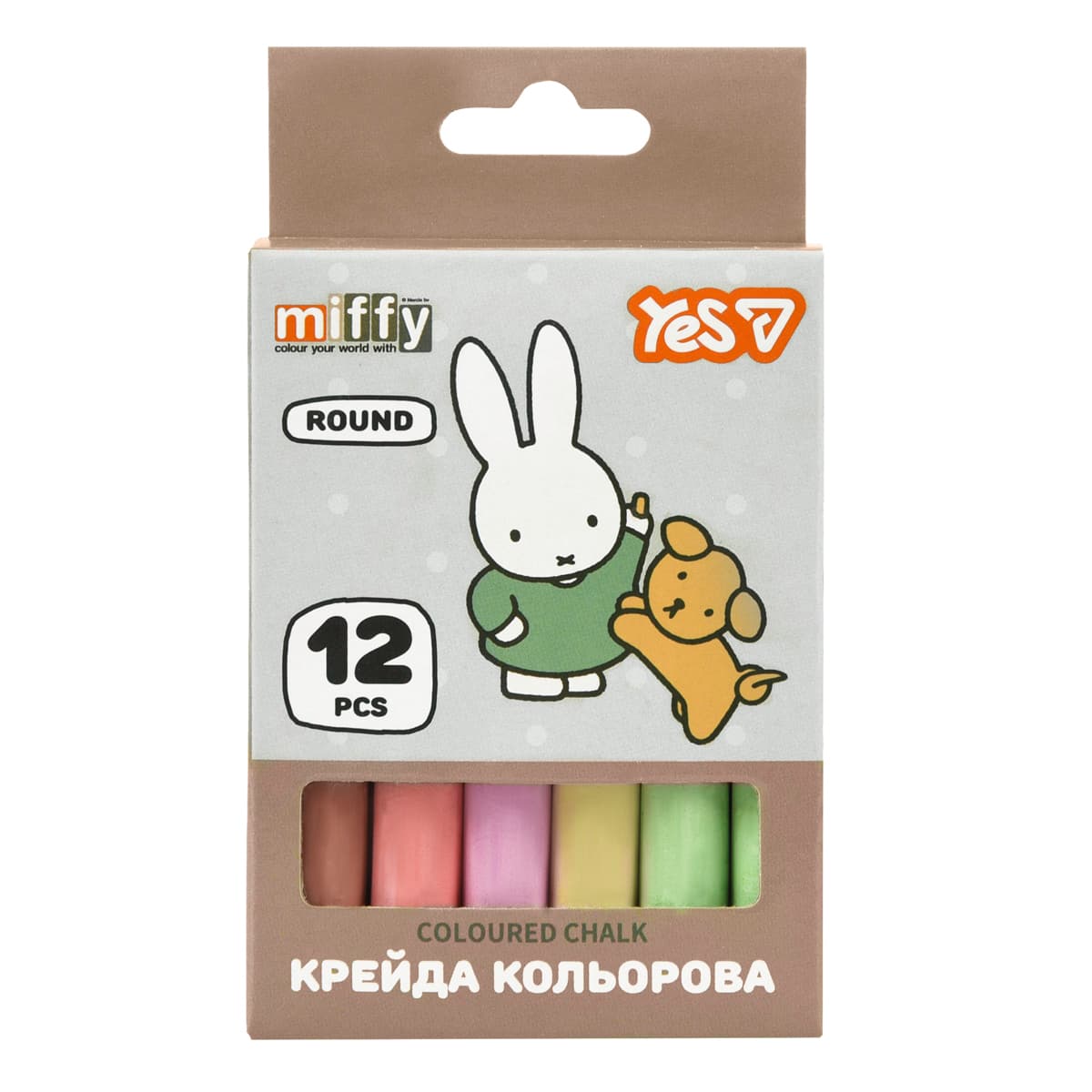 Крейда кольор. "Yes" №400564 12шт круг. Miffy(24)(144)