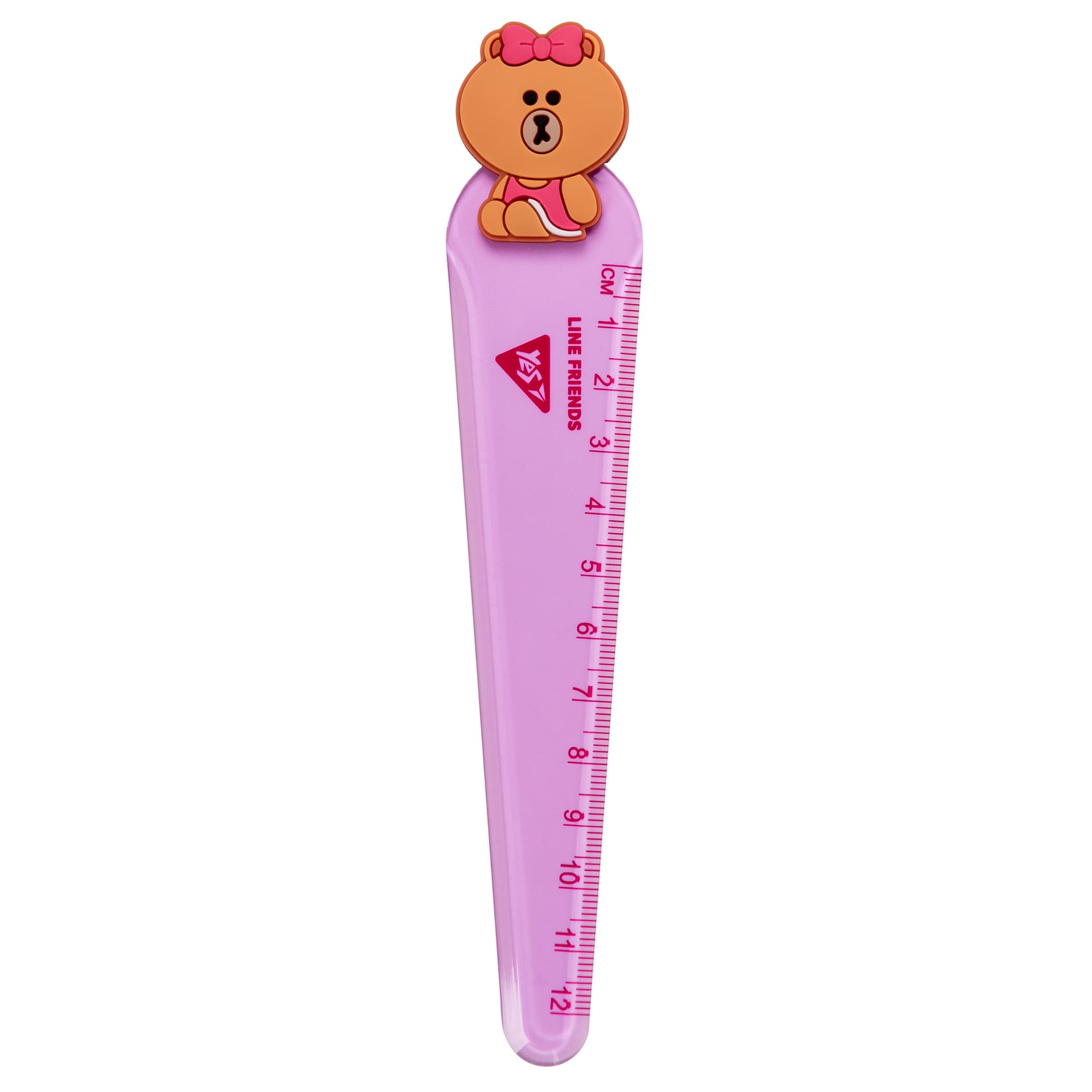 Линейка пласт. 12см "Yes" Line Friends №370642(36)