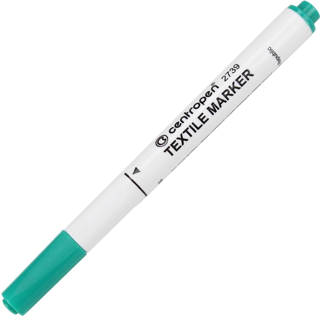 Маркер Centropen Textile 2мм зелений (10) 2739/04