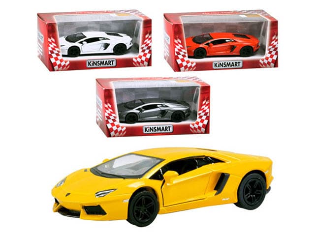 Машина металева Lamborghini Aventador LP 700-4 Kinsmart в коробці (24) (96) KT-5355-W