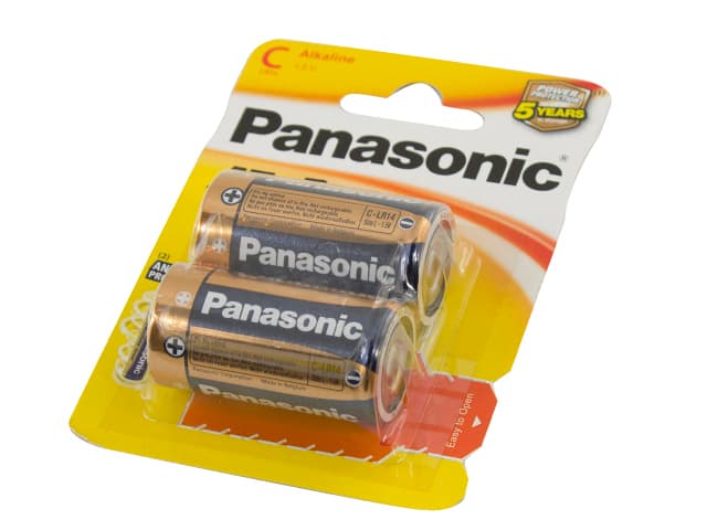 Батарейки Panasonic Alkaline Power LR-14/блістер 2 шт (12)