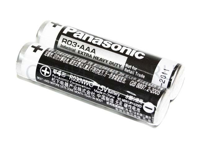 Батарейки Panasonic zinc carbon R-03 плівка 4 шт (15) (300)