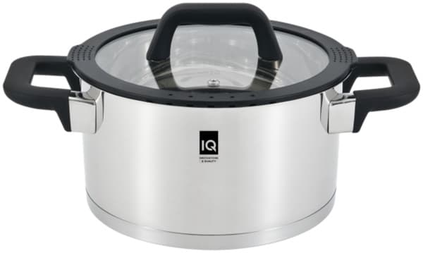 Кастрюля алюм. "IQ Be Traditional" 22см 4,3л с крышкой №IQ-2046-22(4)