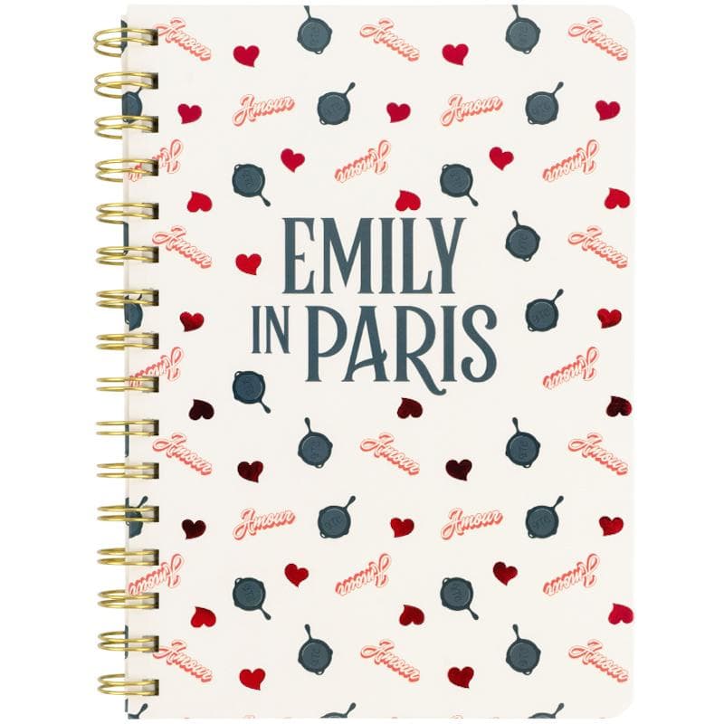 Блокнот пруж. А5 80арк. кліт. тв. обкл. "Turnowsky.Emily in Paris 2" №8470-27-A-EIP/Axent/