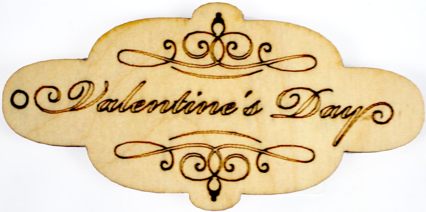 Надпись-тег Valentine's Day 4х8 см фанера (5)