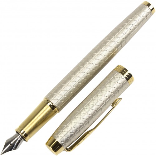 Ручка чорнильна IM Premium Warm Silver з позолотою 24111