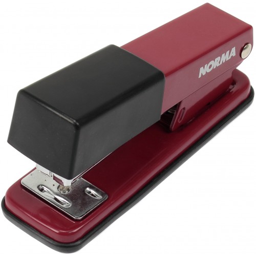 Степлер 24/6, 26/6 Norma 20 листов металлический красный (1) (12) 4122