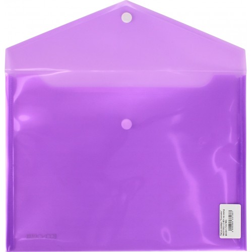Папка-конверт Economix B5+ на кнопке фиолетовая (12) (180) E31302-12 
