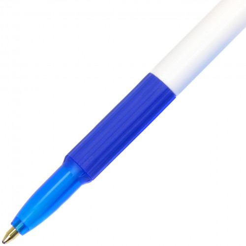 Ручка шариковая Flair Polo Grip 1 мм синяя с резиновым грипом (50) 1310