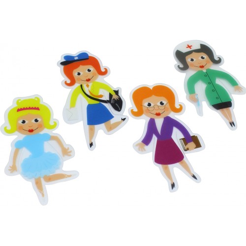 Закладка пластиковая Economix/CoolForSchool Профессии 1 шт (8) E61425/CF61425