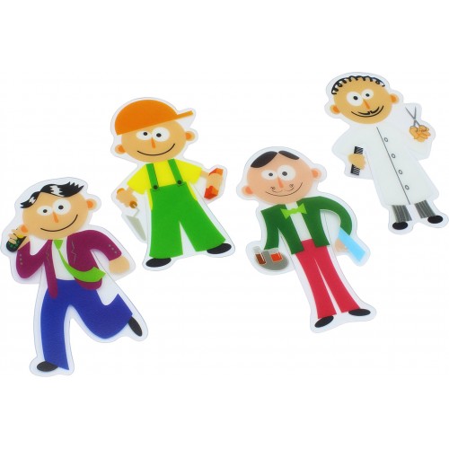 Закладка пластиковая Economix/CoolForSchool Профессии 1 шт (8) E61425/CF61425