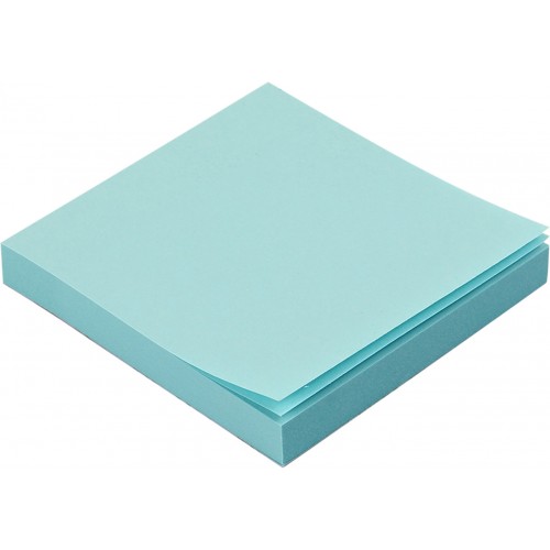 Блок для заміток з липким шаром 75х75 мм 100 аркушів синій Delta by Axent (1) (24) 3314-04
