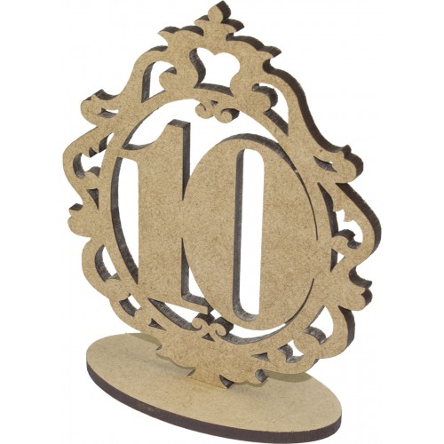 Заготовка из МДФ 5 мм номерки на стол 10 15х11см