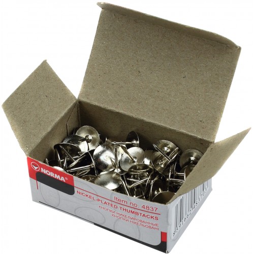 Кнопки Norma 100 шт никель (10) 4837