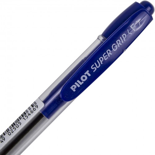 Ручка шариковая автоматическая Pilot Super Grip 0,7мм синяя (12) (144) BPGP-10R-F-L