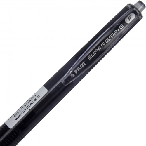 Ручка автоматическая шариковая Pilot Super Grip 0,7 мм черная (12) (144)  BPGG-8R-F-BB  