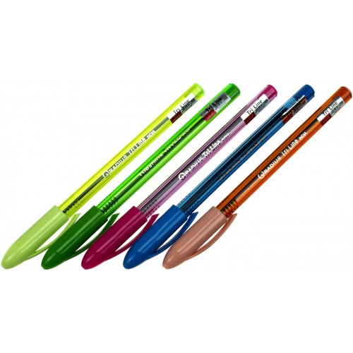 Ручка кулькова Radius Tri Line TT 0,7 мм синя, тонований корпус, в банці (20) 8200  