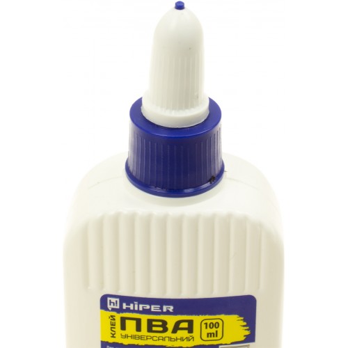 Клей ПВА Hiper 100 мл з супер-ковпачком (100)
