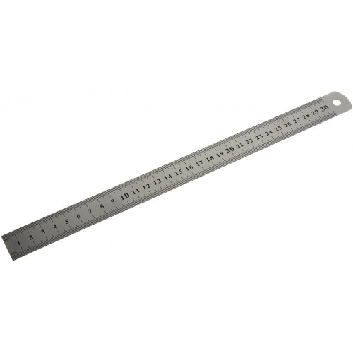 Линейка металлическая 30 см (0,3 S) (12) 1018-30