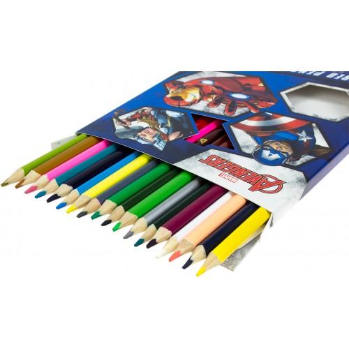 Карандаши цветные 36 цветов/18 шт Yes Marvel (8) 290607