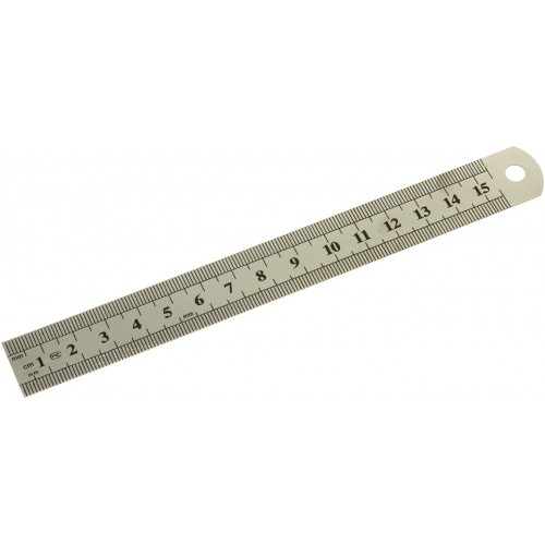 Лінійка метал. 15см (0,3S) №1018-15(20)