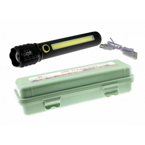 Ліхтар акум. метал. "X-balog" ЗП USB zoom 3 режими, в боксі №BL-C72-P50+COB/8133(60)