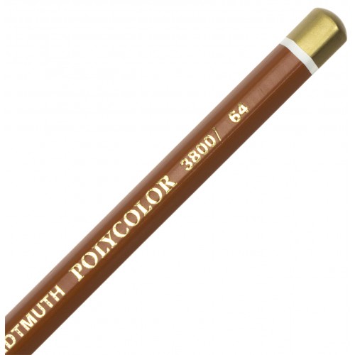 Олівець кольоровий Koh-i-noor Polycolor художній burnt ochre/охра палена (12) 3800/64