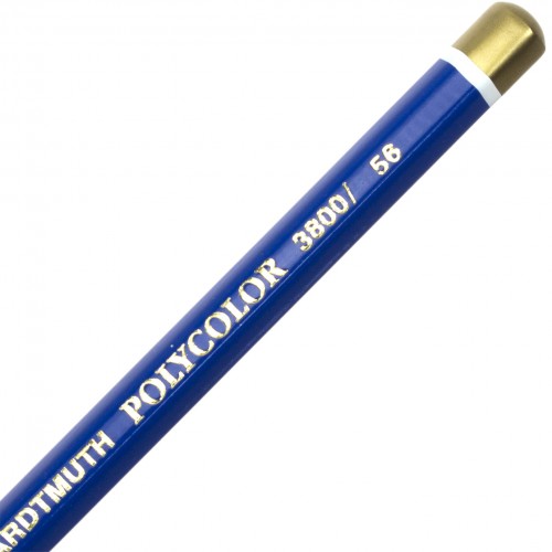 Олівець кольоровий Koh-i-noor Polycolor художній indigo blue / індиго синій (12) 3800 / 56