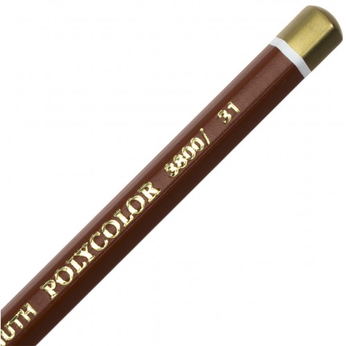 Олівець кольоровий Koh-i-noor Polycolor художній light brown/світло-коричневий (12) 3800/31