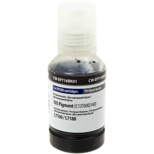 Чернила ColorWay Epson L-7160/7180 140 мл black pigment EP716 Bk