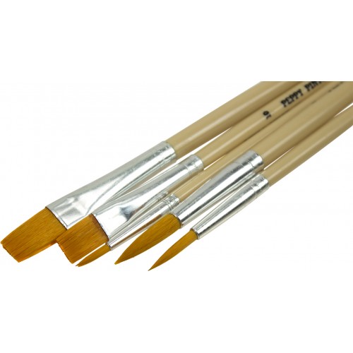 Набір пензлів на блістері 5 шт Пегашка (1) (12) (240) AB5