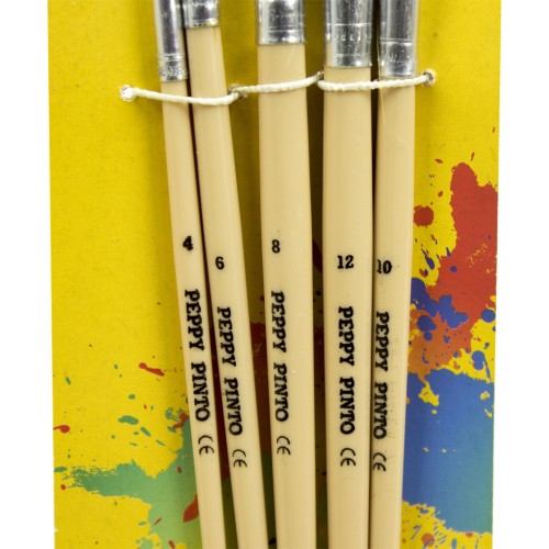 Набір пензлів на блістері 5 шт Пегашка (1) (12) (240) AB5