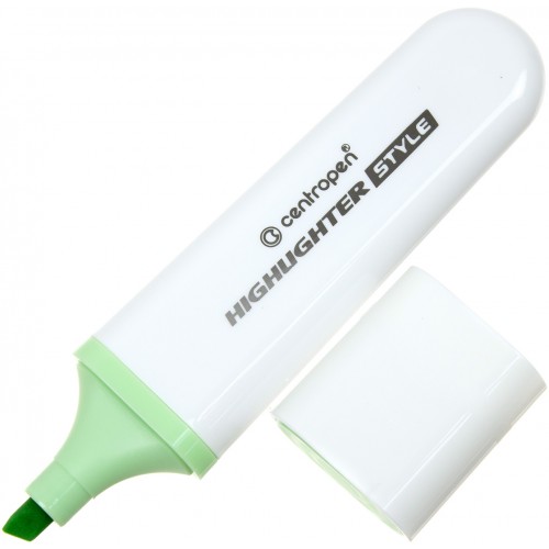 Текстмаркер Centropen клиновидний Highlighter Style 1-4,6 мм пастель зелений (10) 6252 / 60/7739