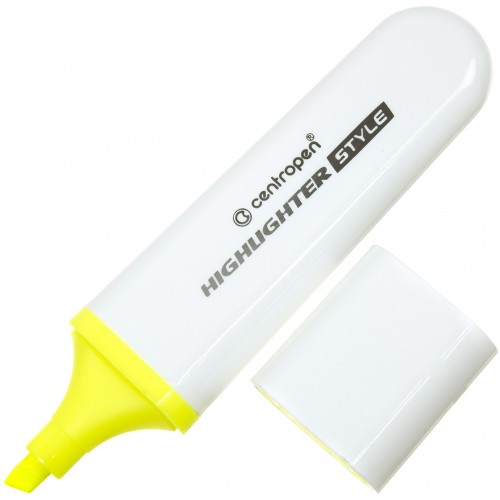 Текстмаркер Centropen клиновидний Highlighter Style 1-4,6 мм жовтий (10) 6252 / 51