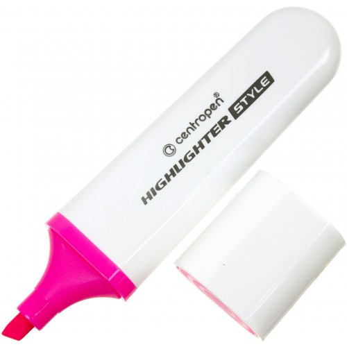 Текстмаркер Centropen клиновидний Highlighter Style 1-4,6 мм рожевий (10) 6252 / 53/7647