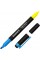 Текстмаркер Axent клиновидний Highlighter Dual 2-4 мм блакитний (12) (144) 2534-02-A