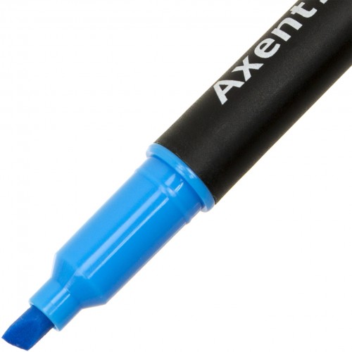 Текстмаркер Axent клиновидний Highlighter Dual 2-4 мм блакитний (12) (144) 2534-02-A